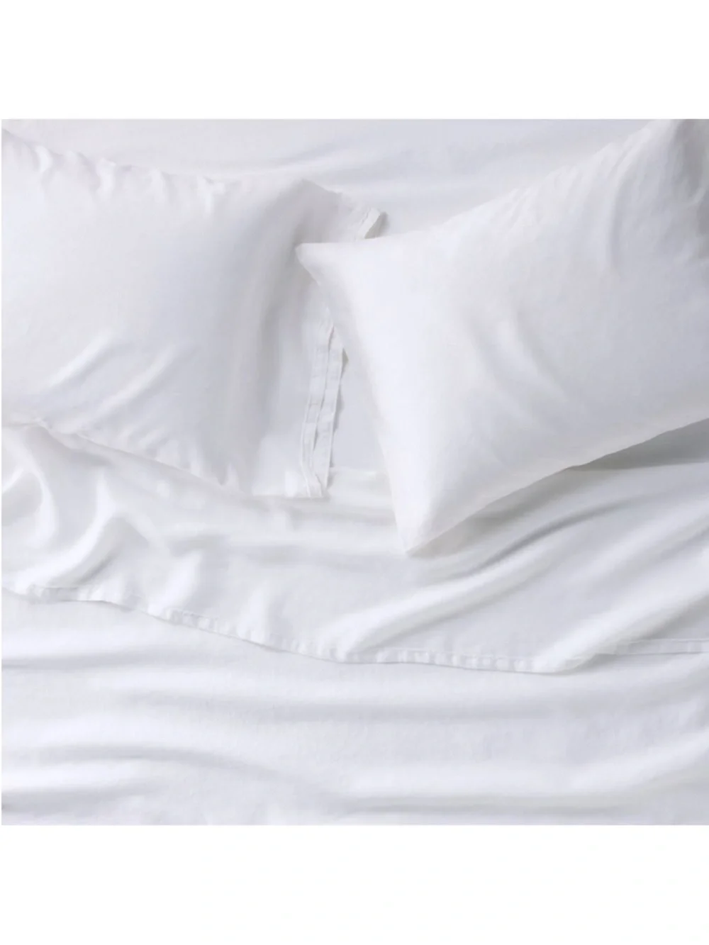 NWT King 100% Linen Sheet Set White - Casaluna